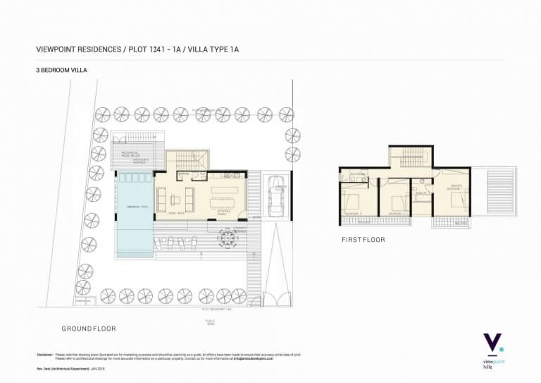 ViewPoint Hills Plot 1241 - 1A Villa 3 Bedroom Villas For Sale in Peyia