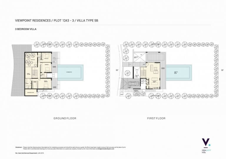 ViewPoint Hills Plot 1243 - 3 Bedroom Villas For Sale in Peyia