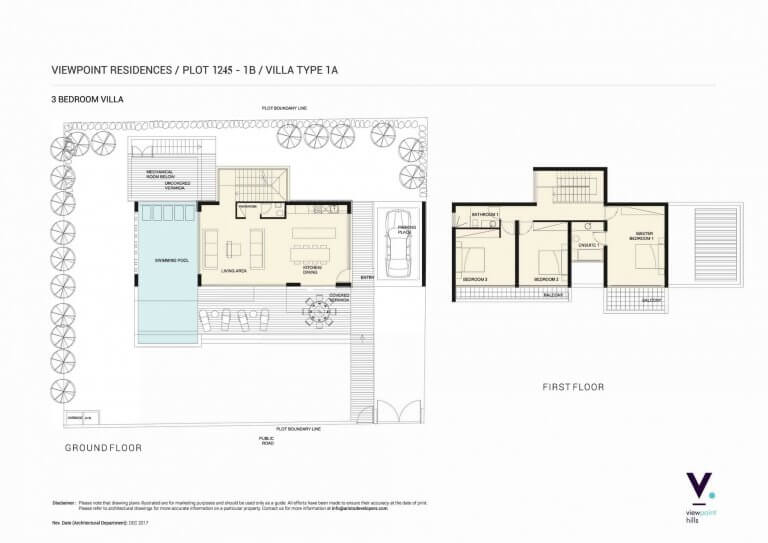 ViewPoint Hills Plot 1245 - 1B Villa 3 Bedroom Villas For Sale in Peyia