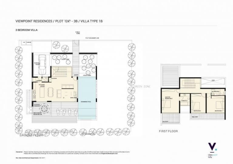 Plot 1247 site plan 3 bedroom villa for sale in peyia