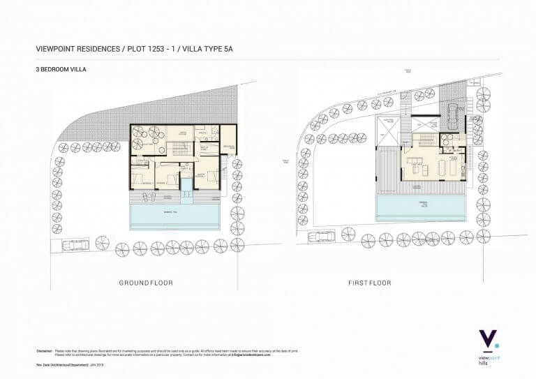 ViewPoint Hills Plot 1253 - 3 Bedroom Villas For Sale in Peyia