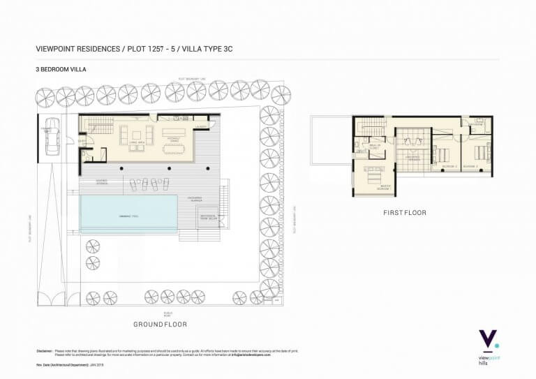 ViewPoint Hills Plot 1257 - 3 Bedroom Villas For Sale in Peyia