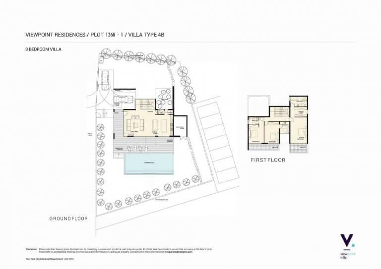 ViewPoint Hills Plot 1268 - 3 Bedroom Villas For Sale in Peyia