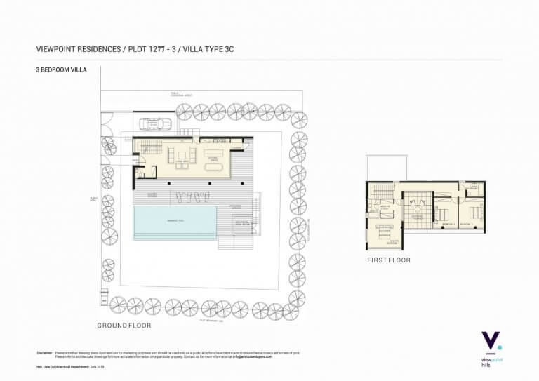 ViewPoint Hills Plot 1277 - 3 Bedroom Villas For Sale in Peyia