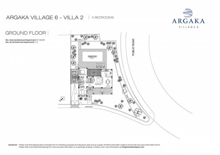 Argaka Village Villa 6 - Ground Floor Plan