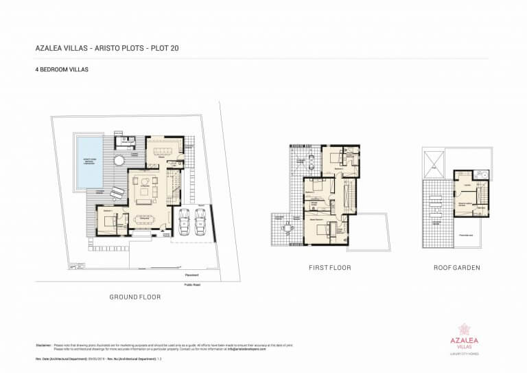 Azalea Residences Villa No.20 - Floor Plans