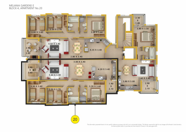 Melania Gardens E Block 4 Floor plan