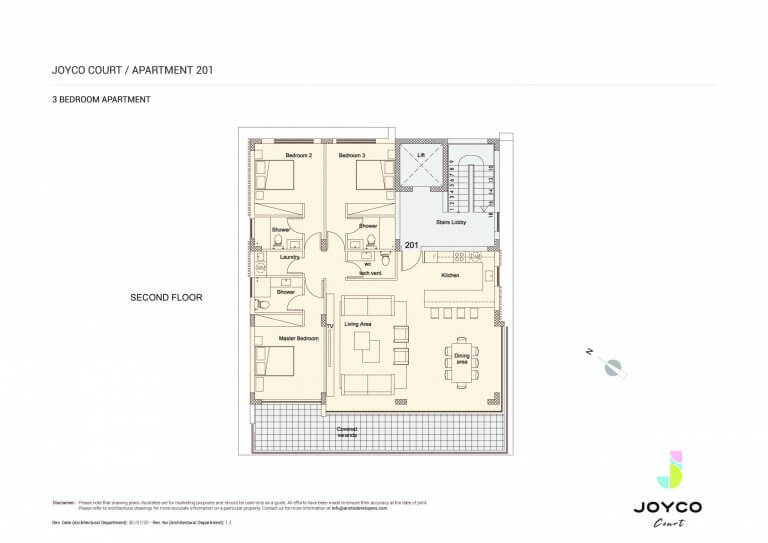 Joyco Court 2nd Floor - 3 Bedroom Apartment For Sale in Paphos