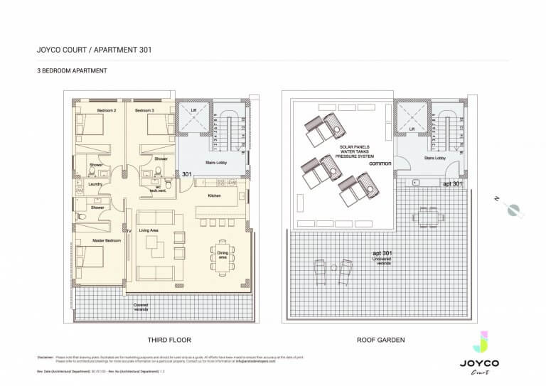 Joyco Court 3rd Floor - 3 Bedroom Apartment For Sale in Paphos