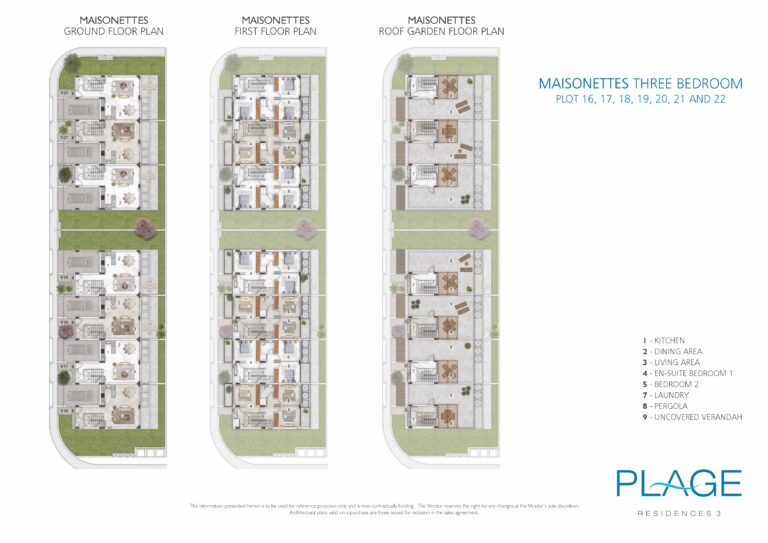 MAISONETTES FLOOR PLANS EN