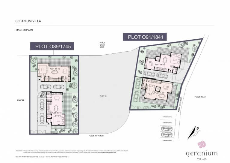 Geranium Villas - 4 Bedroom Apartment Master Plan