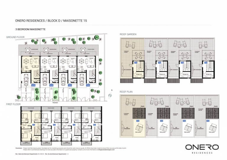 Onero Residences Mais 15 - 3 Bedroom Apartments For Sale in Paphos