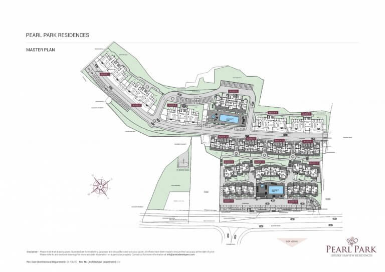 Pearl Park Resdidences - 3 Bedroom Apartment Mater Plan Site