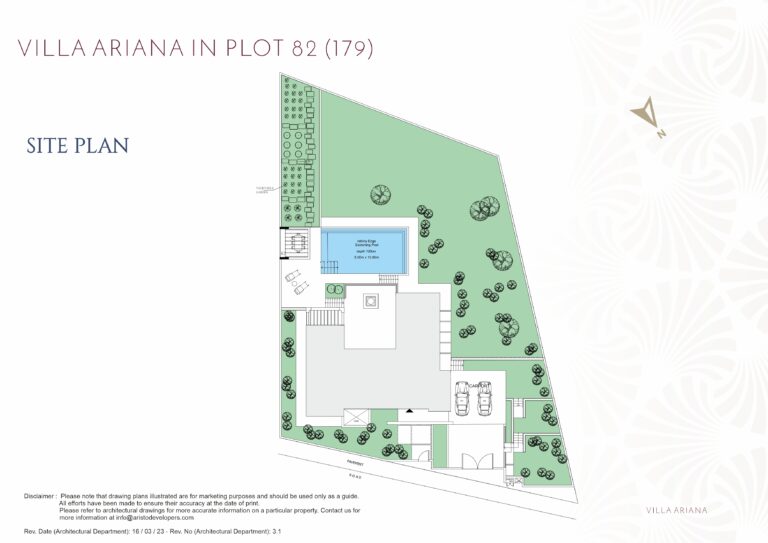 Villa Ariana SITE PLAN