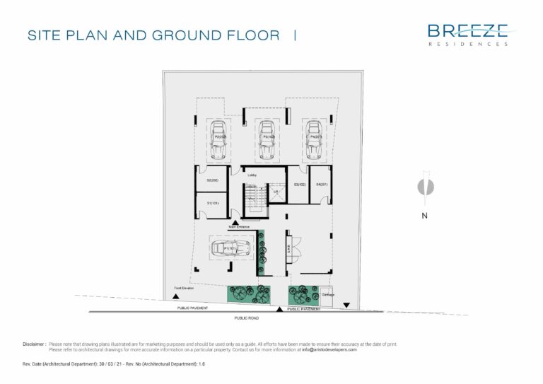 BREEZE SITE PLAN AND GROUND FLOOR