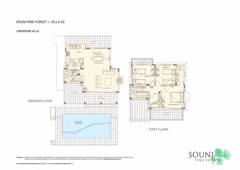 Souni Pine Forest Villa No 32 Floor Plans