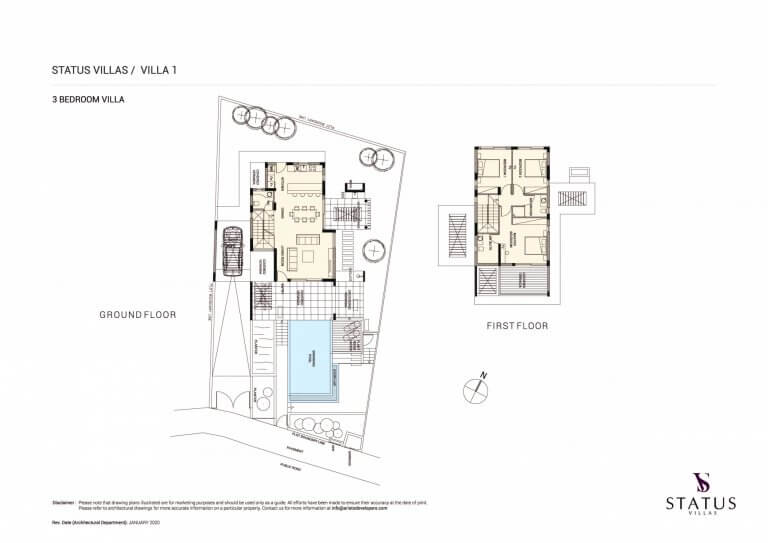 Status Villa N1 Floor Plans