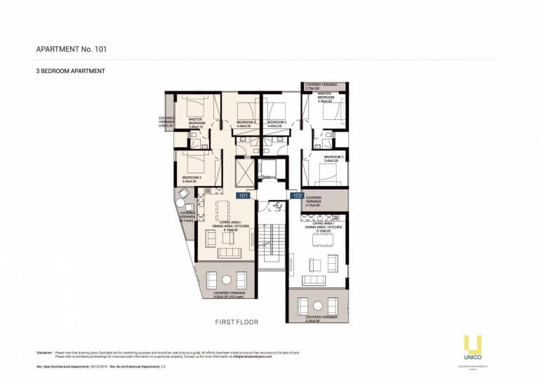 UNICO APT-101 Floor Plans