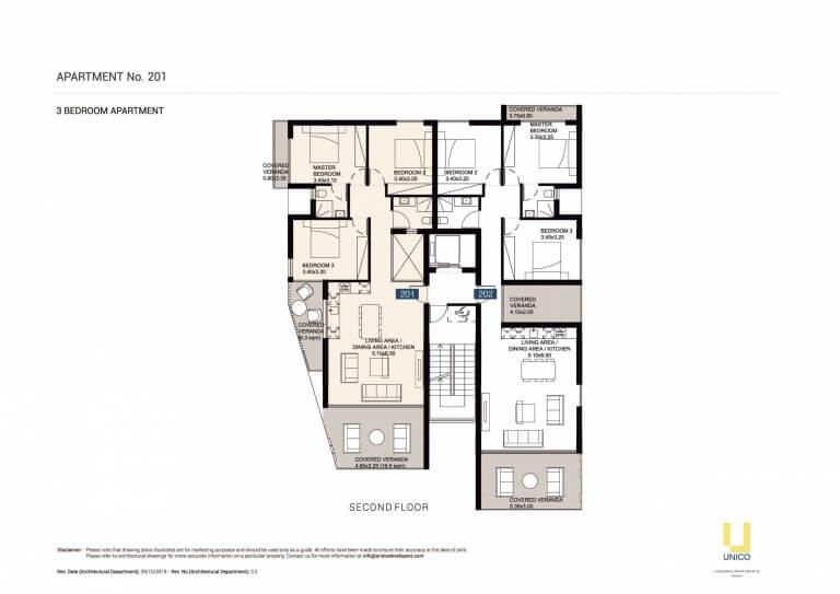 UNICO APT-201 Floor Plans