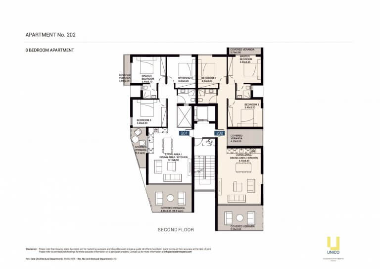 UNICO APT-202 Floor Plans