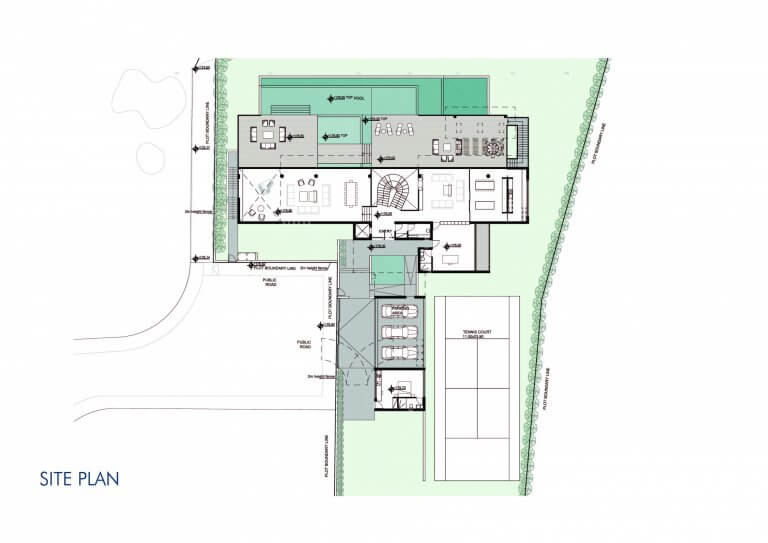 Villa Superior Site plan